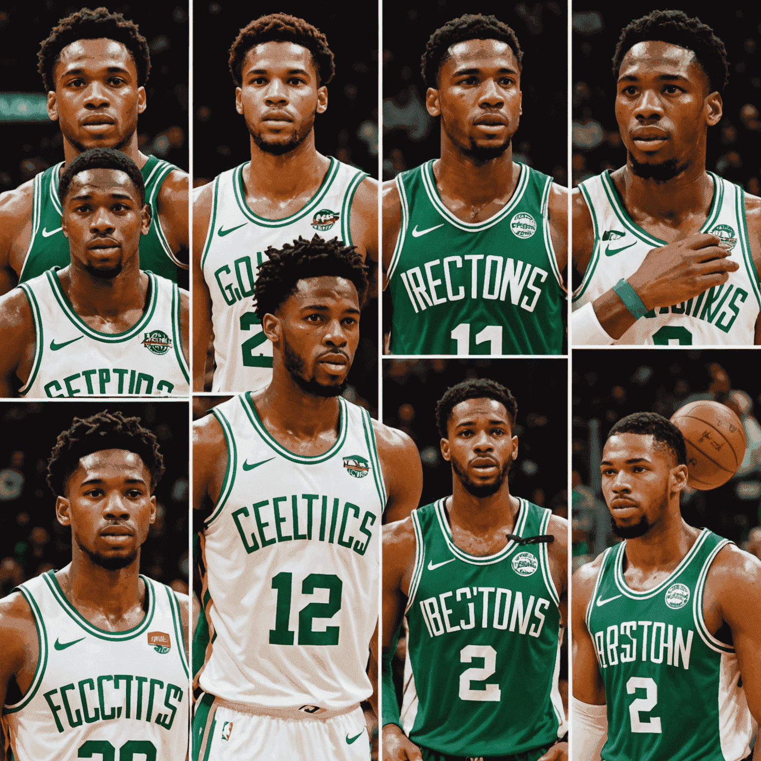 Kolaż zdjęć przedstawiający top prospektów NBA, w tym Victora Wembanyamę, Scoot Hendersona i innych potencjalnych wybórów pierwszej rundy
